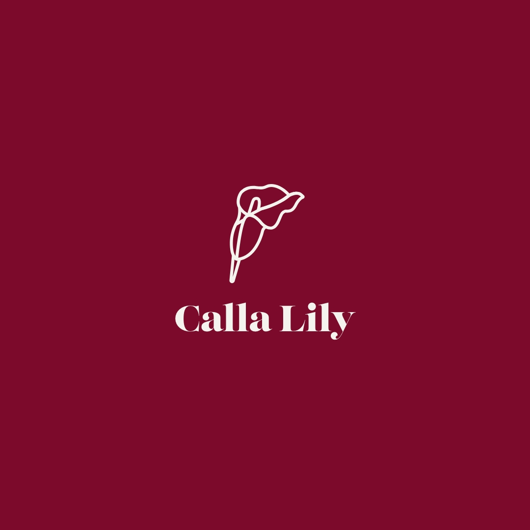 callalily logo on red background