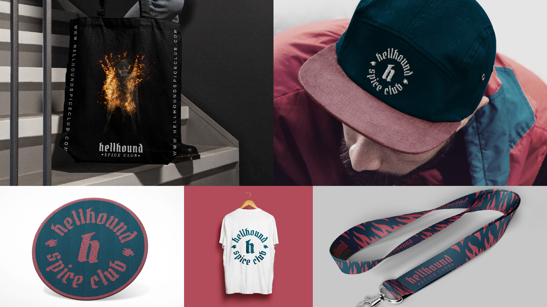 Examples of hellhound merch