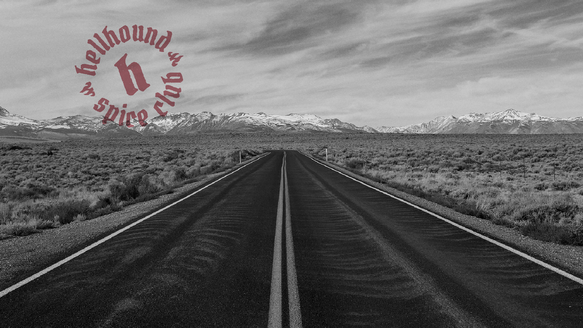 open road with hellhound spice club stamp