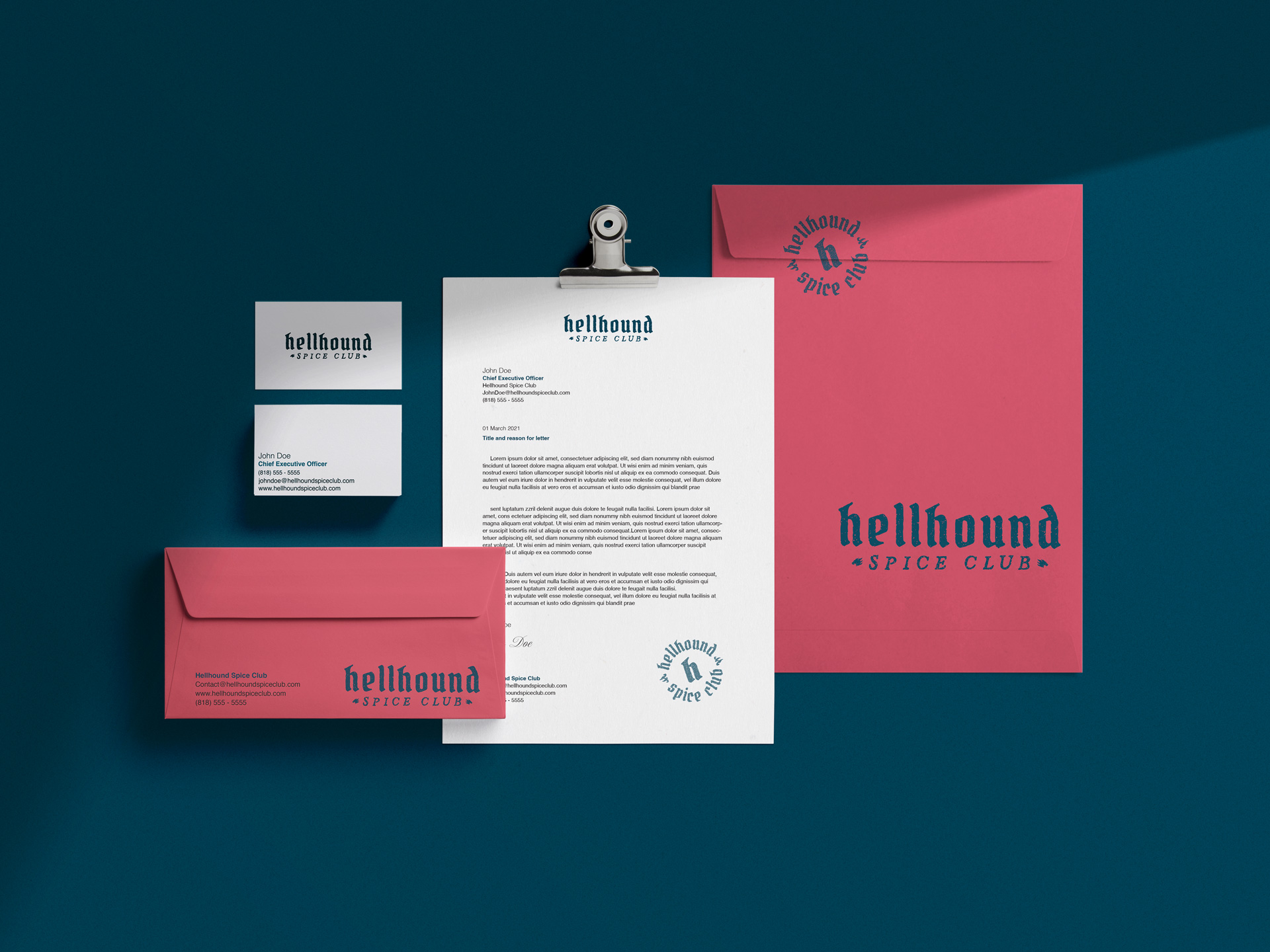 hellhound stationary branding